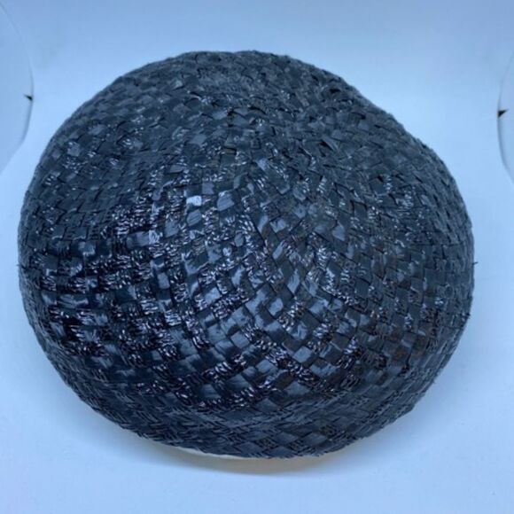 Vintage Union Made Blue Hat with Blue & Cream Bow - Picture 2 of 8